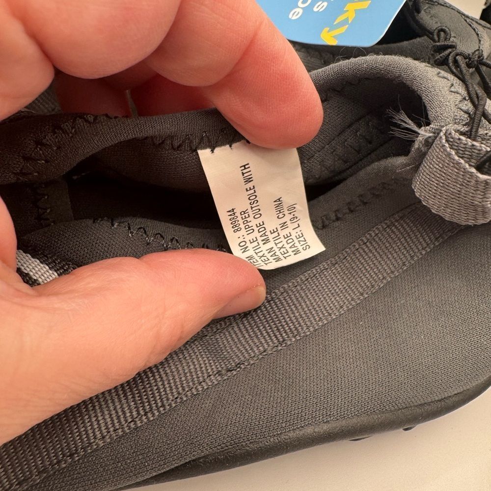 Sun & Sky Women's Grey Mesh swim shoes  size 9 to 10 - Picture 3 of 4